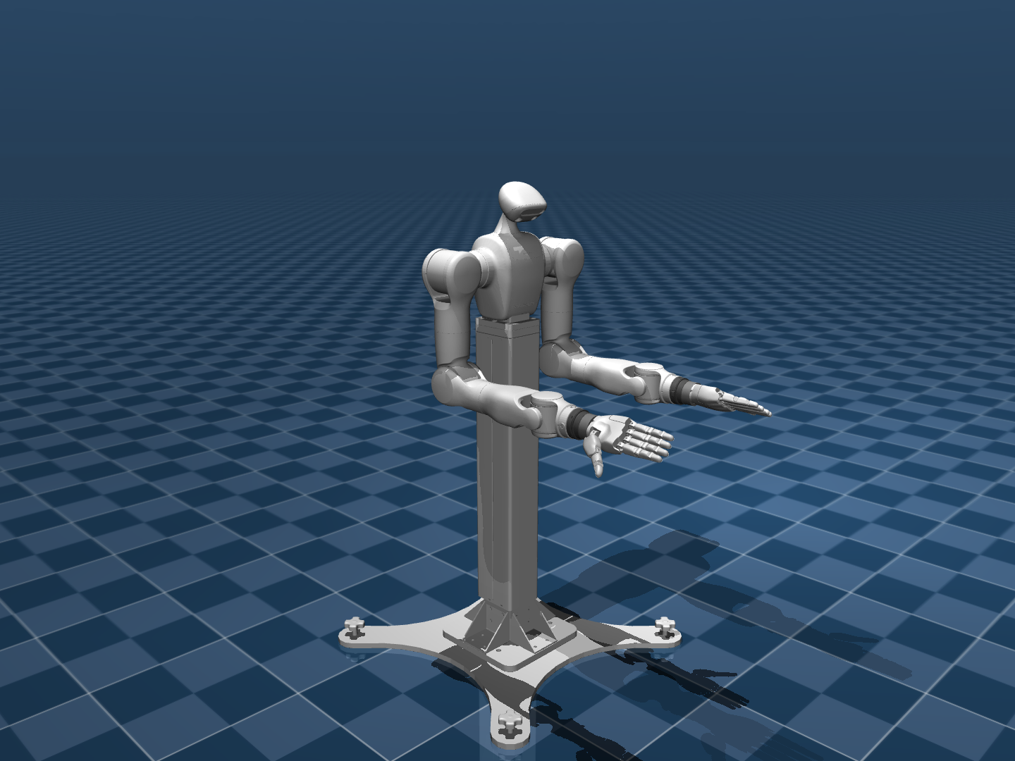 Tianji Marvin M6-S with two Sharpa hands in MuJoCo simulation